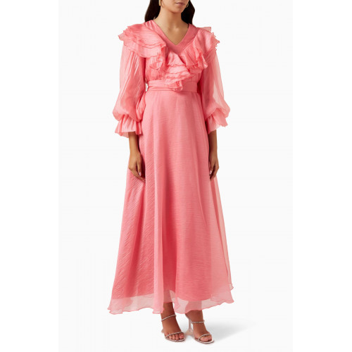 Amri - Belted Dress Pink
