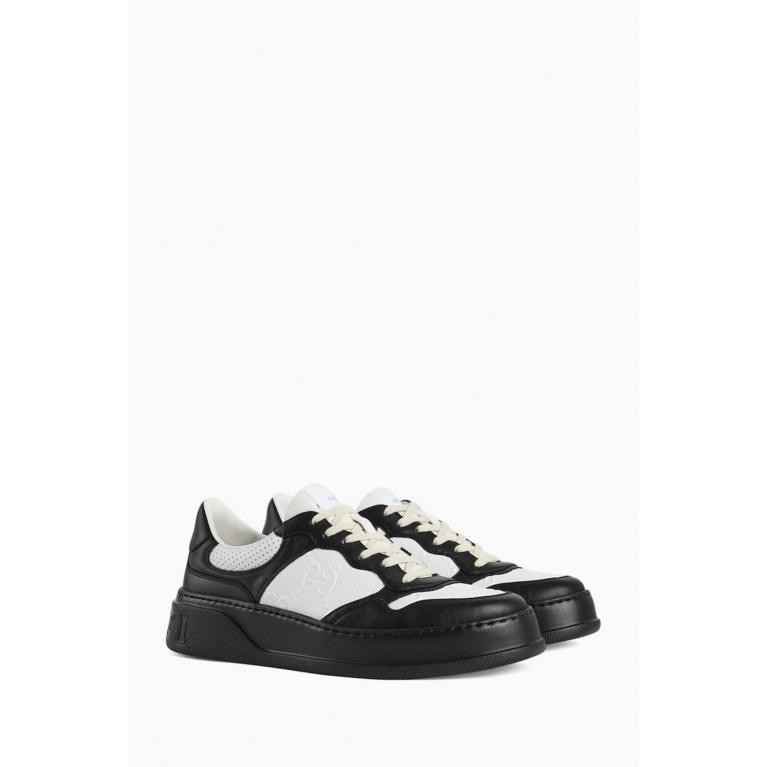 Gucci - GG Embossed Sneakers in Leather Black
