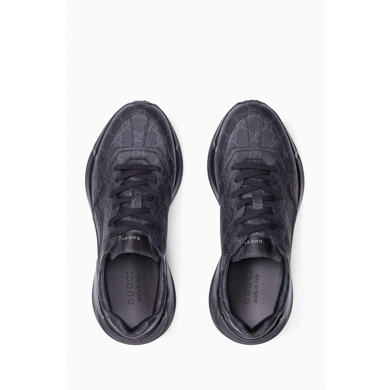 Gucci - Rhyton Sneakers in Rubber Black