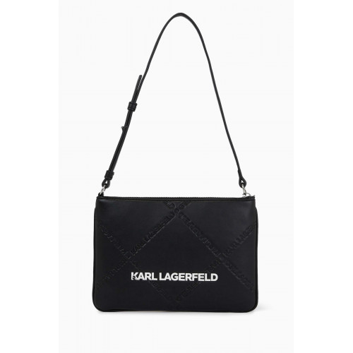 Karl Lagerfeld - K/Skuare Embossed Pouch in Faux Leather
