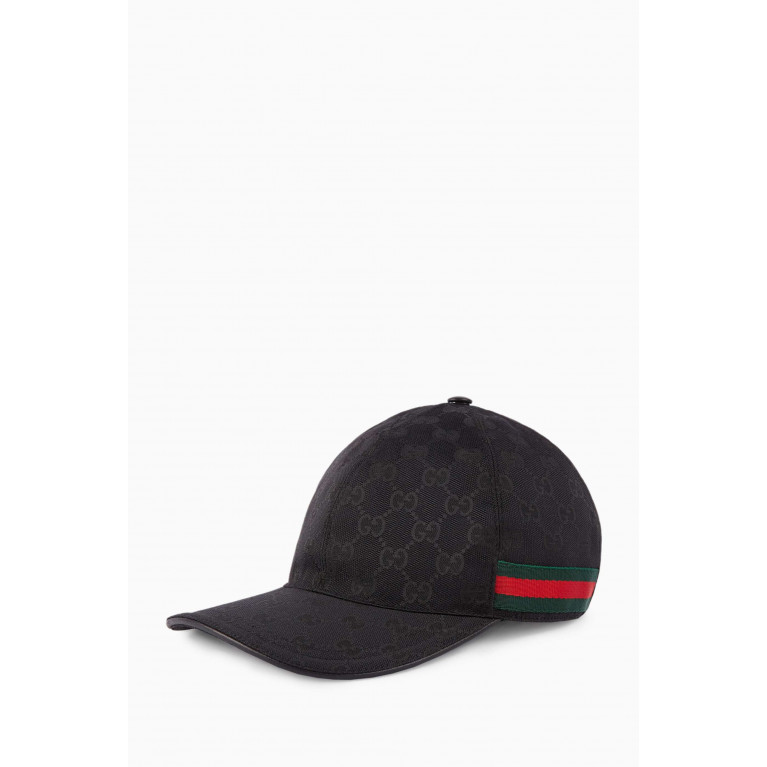 Gucci - GG Baseball Hat in Canvas Black
