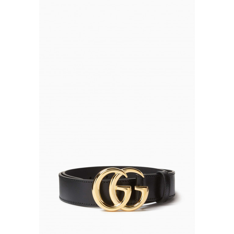 Gucci - GG Marmont Belt in Leather Black