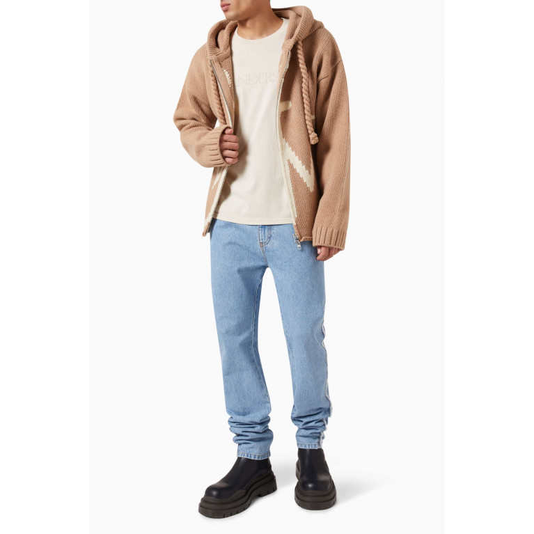 Jw Anderson - Relaxed T-shirt in Cotton Jersey Neutral