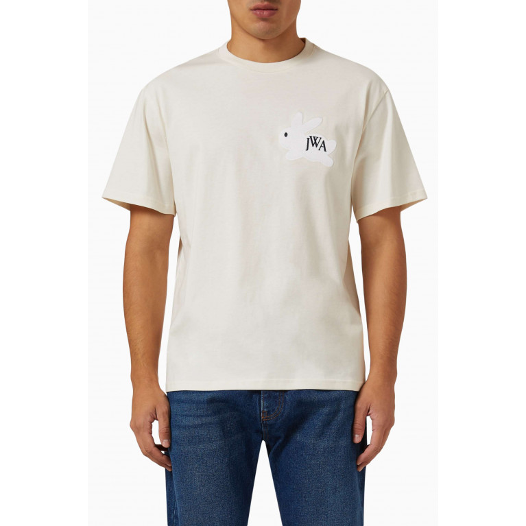 Jw Anderson - Bunny T-shirt in Cotton Jersey Neutral