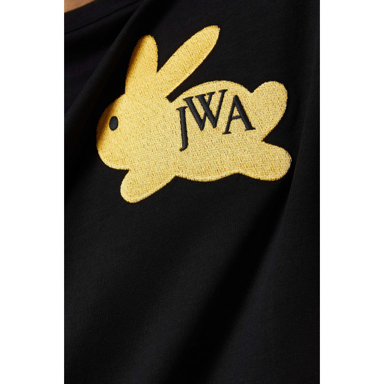Jw Anderson - Bunny T-shirt in Cotton Jersey Black