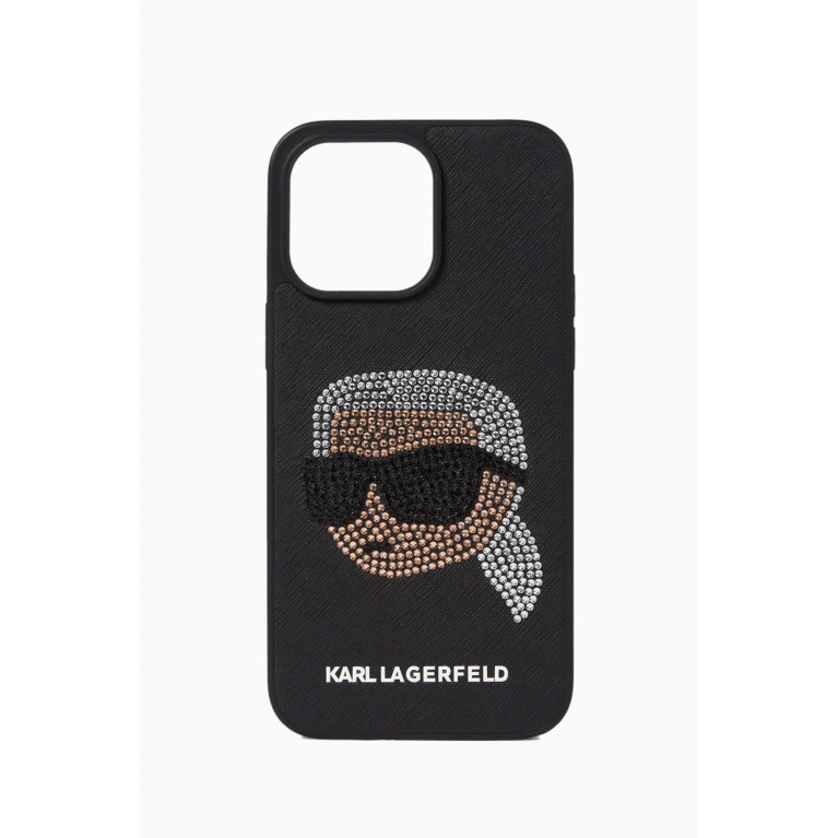 Karl Lagerfeld - K/Ikonik Rhinestone Case iPhone 14 Pro Max in PU