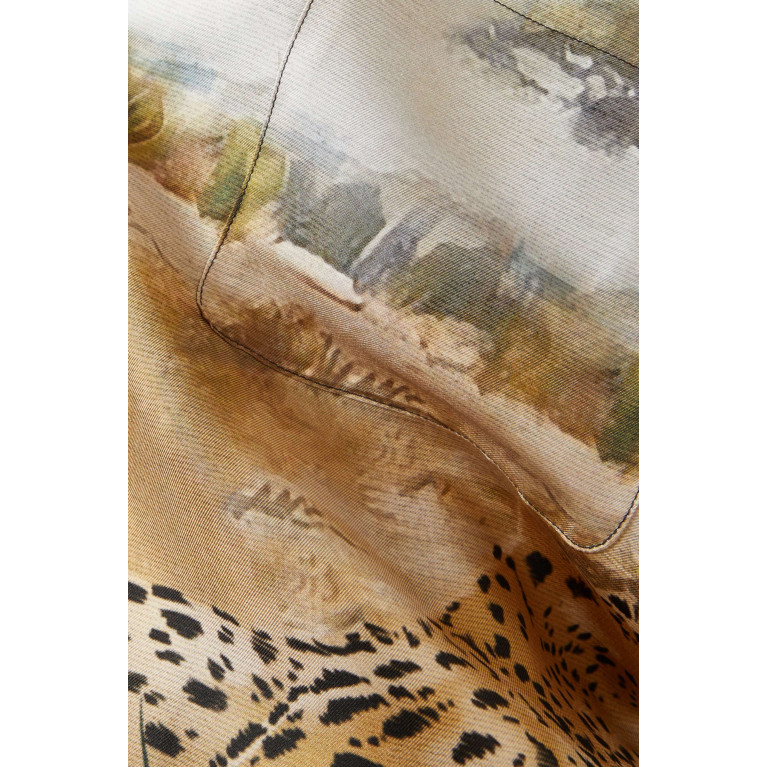 Amiri - Cheetah Shirt in Silk
