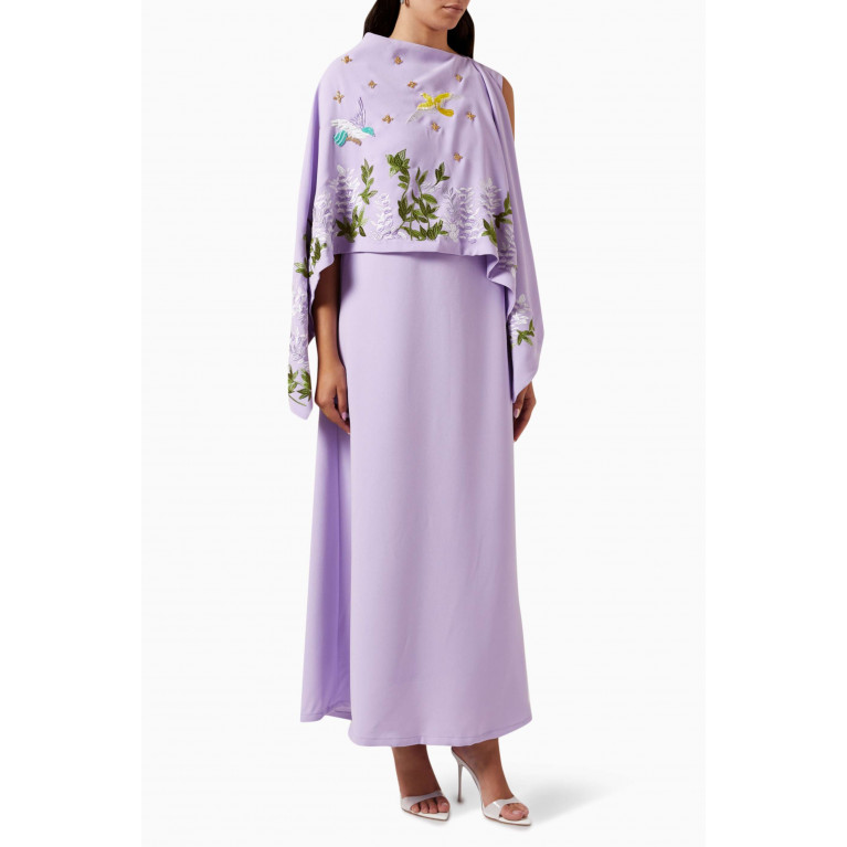 April Clothing - Embroidered Shawl Dress
