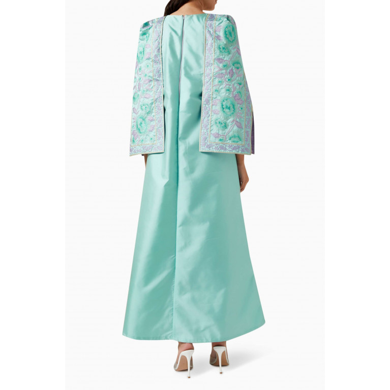 April Clothing - Embroidered Cape Dress