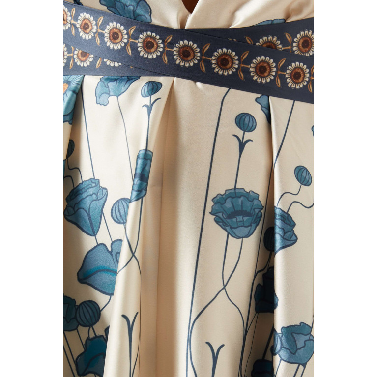 Especia - Alejandra Floral Maxi Dress in Satin