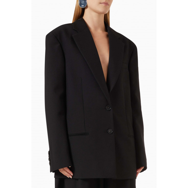 Stella McCartney - Oversized-fit Blazer in Wool Black