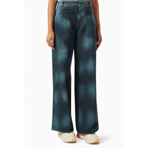 Stella McCartney - Tie-dye Workwear Wide-leg Jeans