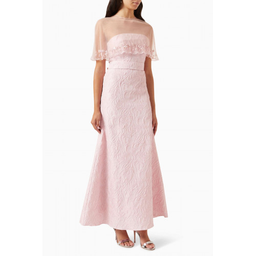NASS - Embellished Dress in Jacquard Pink