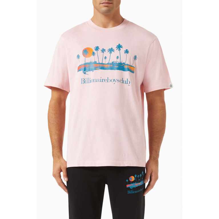 Billionaire Boys Club - Evergreen Logo-print T-shirt in Cotton-jersey Pink