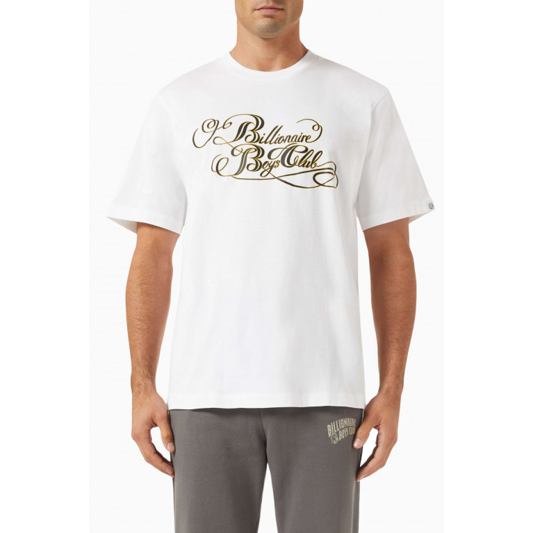 Billionaire Boys Club - Calligraphy-print T-shirt in Cotton-jersey White