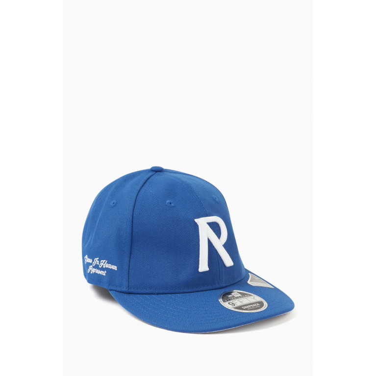 Represent - x New Era Initial Retro Crown 9FIFTY Cap in Cotton Blue