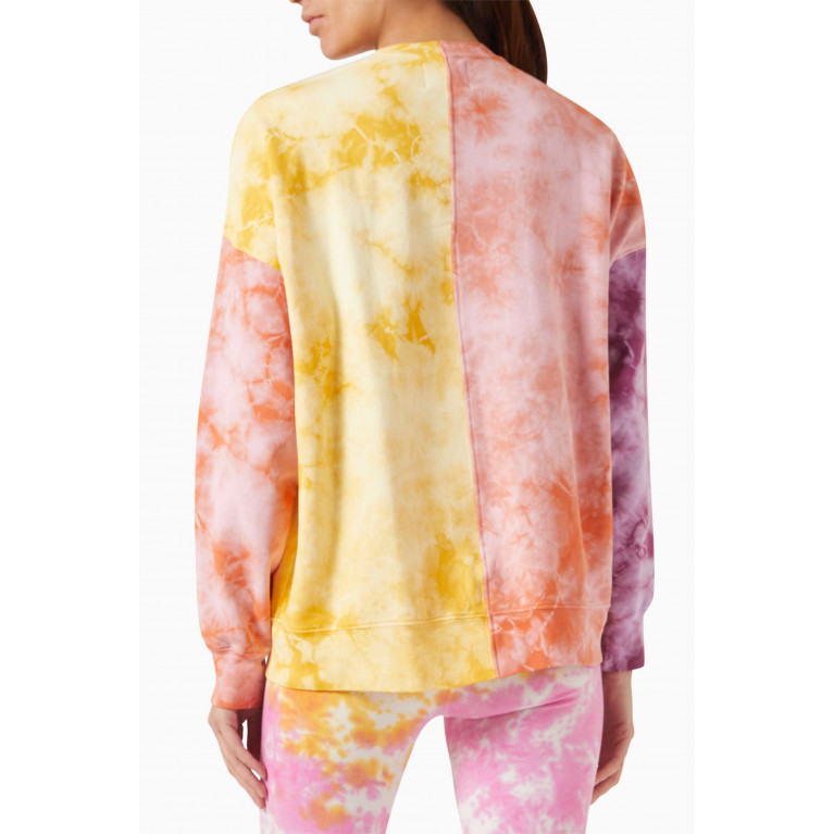 Electric & Rose - Bhodi Tie-dye Sweatshirt in Cotton-fleece Pink
