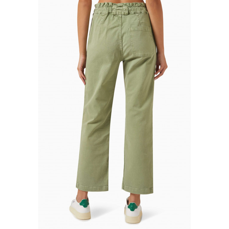 Electric & Rose - Easy Utility Pants in Stretch-twill Green