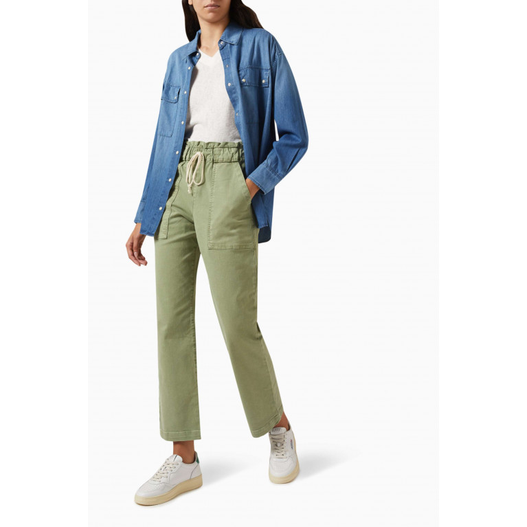 Electric & Rose - Easy Utility Pants in Stretch-twill Green