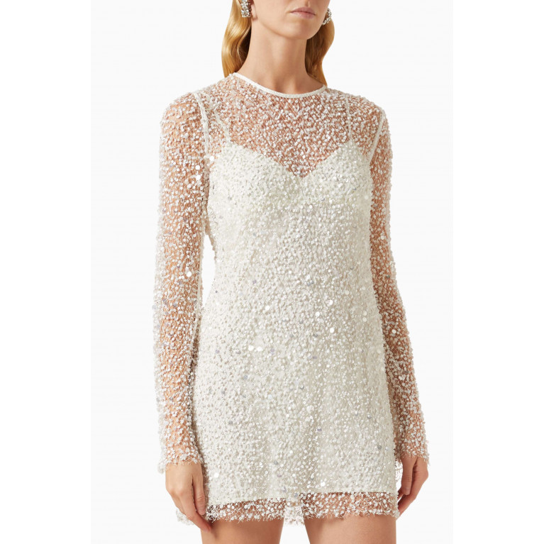 ANNA QUAN - Marzia Mini Dress in Crystal-embellished Tulle