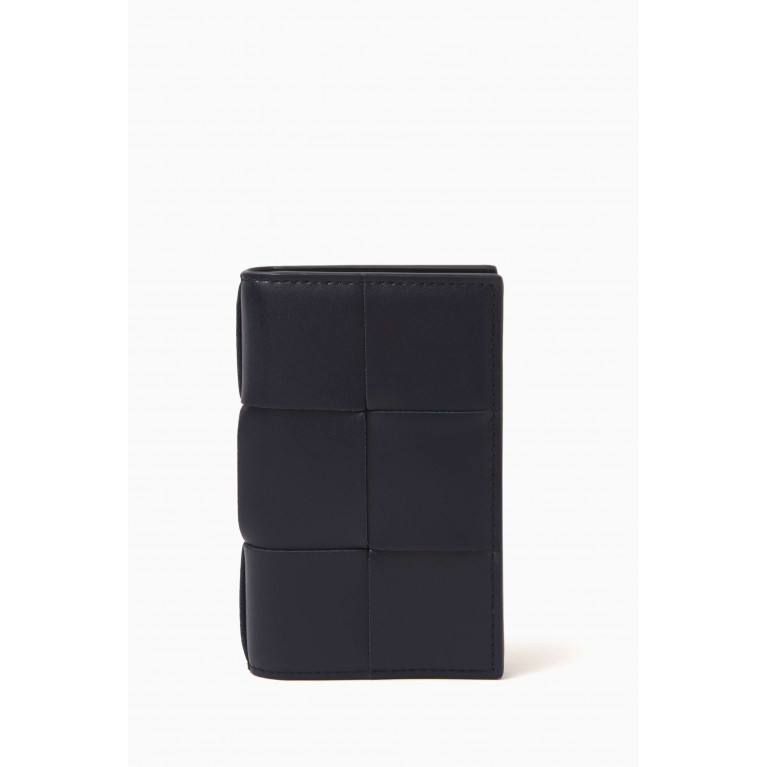 Bottega Veneta - Flap Card Case in Intreccio Leather