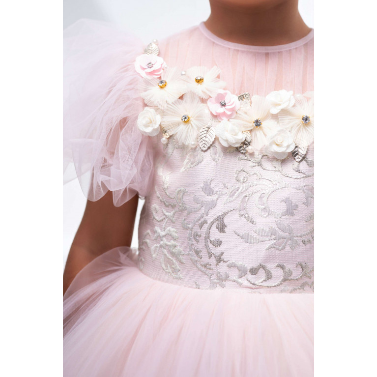 Lėlytė - Floral-motif Tulle Dress