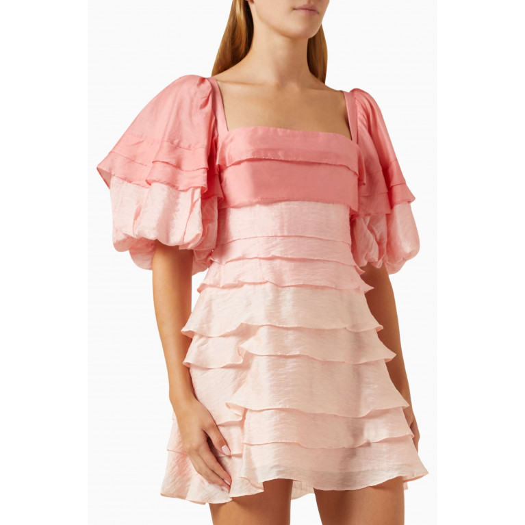 Acler - Kirton Mini Dress in Layered Fabric