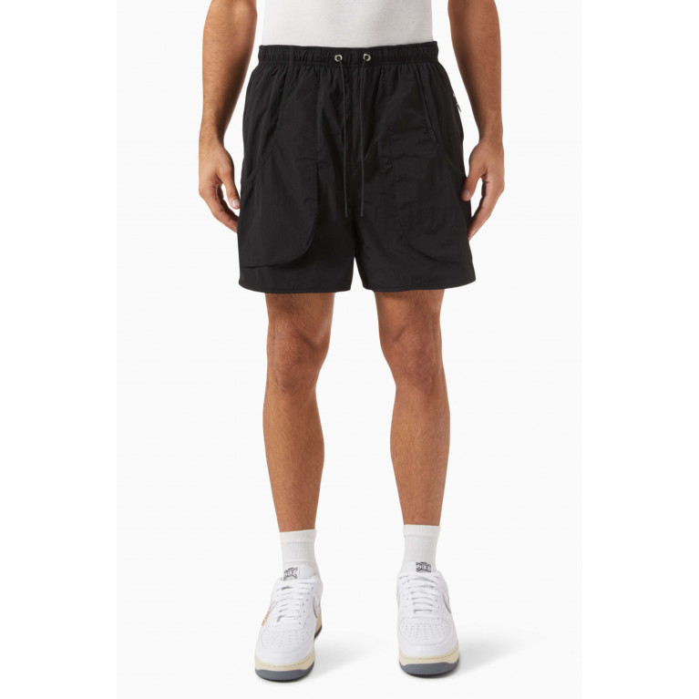 Kith - Fowler Shorts in Wrinkle-nylon Black