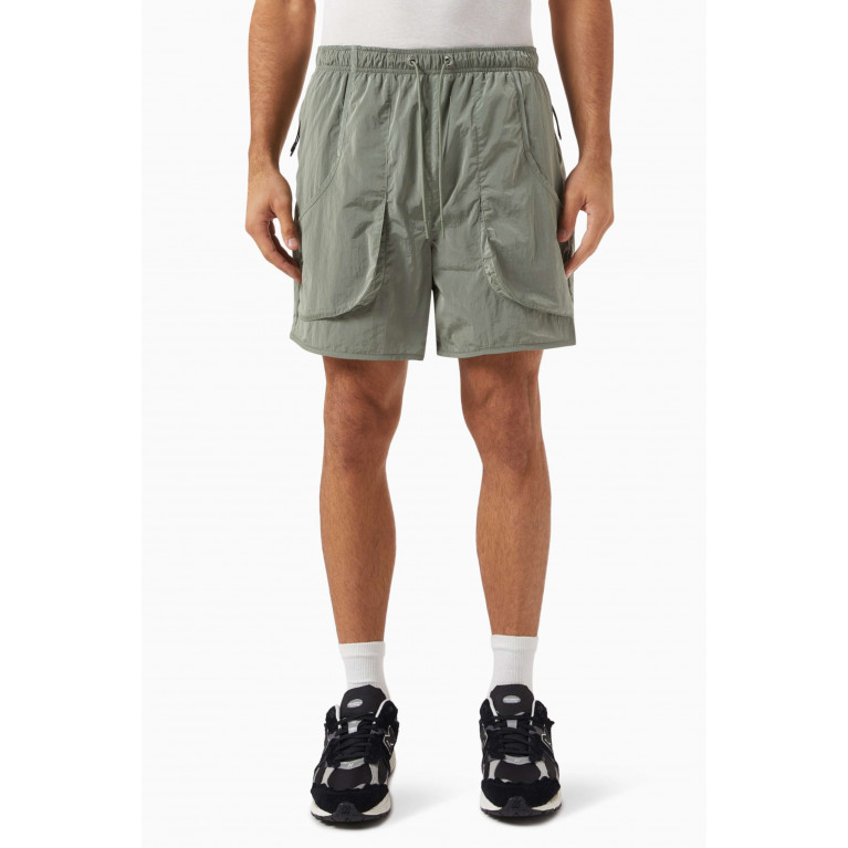 Kith - Fowler Shorts in Wrinkle-nylon Grey