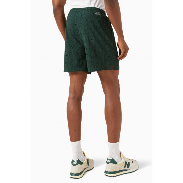 Kith - Belmont Eyelet Shorts in Cotton Green