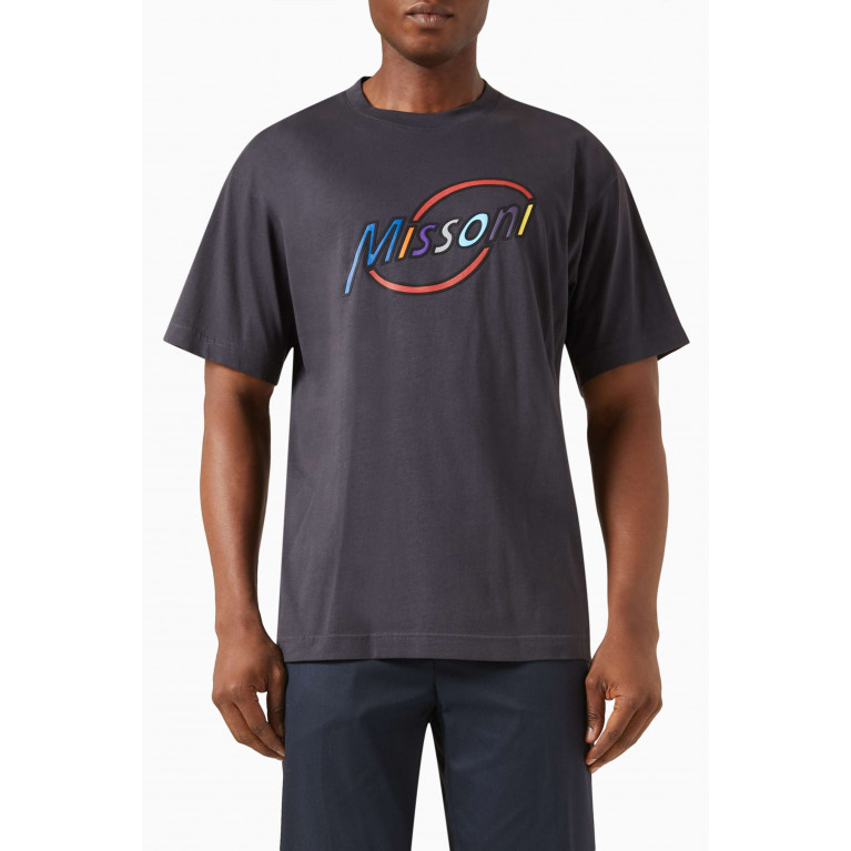 Kith - Needlepoint Script T-shirt in Cotton-jersey Black