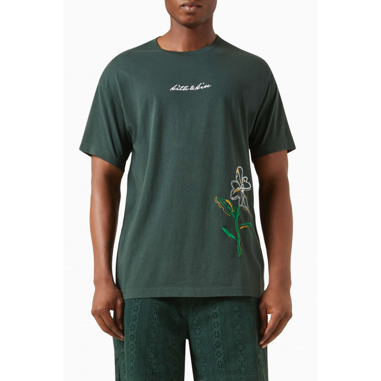 Kith - Kith & Kin Begonia T-shirt in Cotton-jersey Green