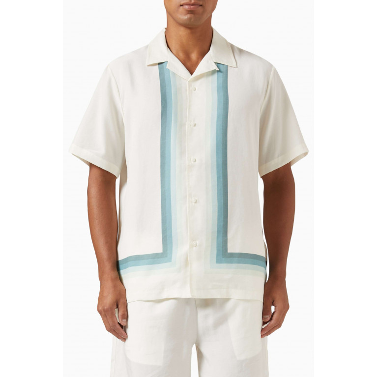 Kith - Thompson Camp Collar Shirt in Cupro-blend