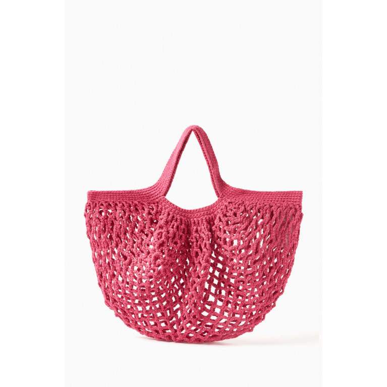 Cooperative Studio - Large Maximum Net Bag in Recycled Cotton Pink
