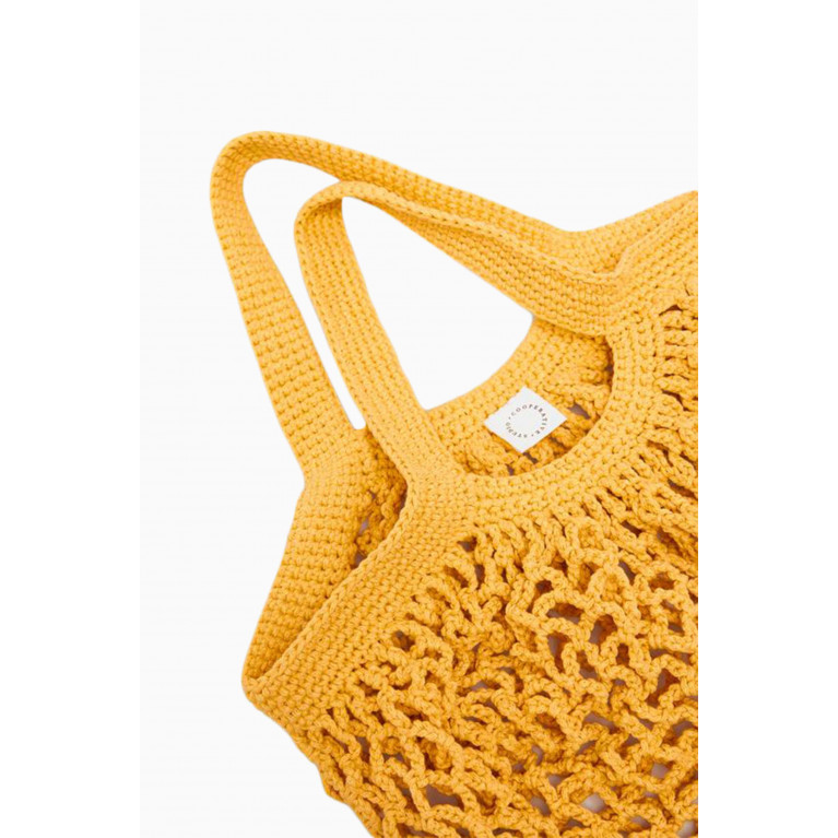 Cooperative Studio - Large Maximum Net Bag in Recycled Cotton Yellow