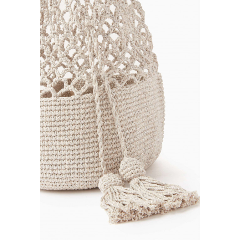 Cooperative Studio - Medium Funky Net Bag in Crochet Neutral