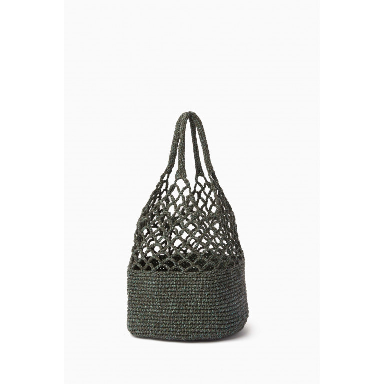 Cooperative Studio - Medium Funky Net Bag in Crochet Green