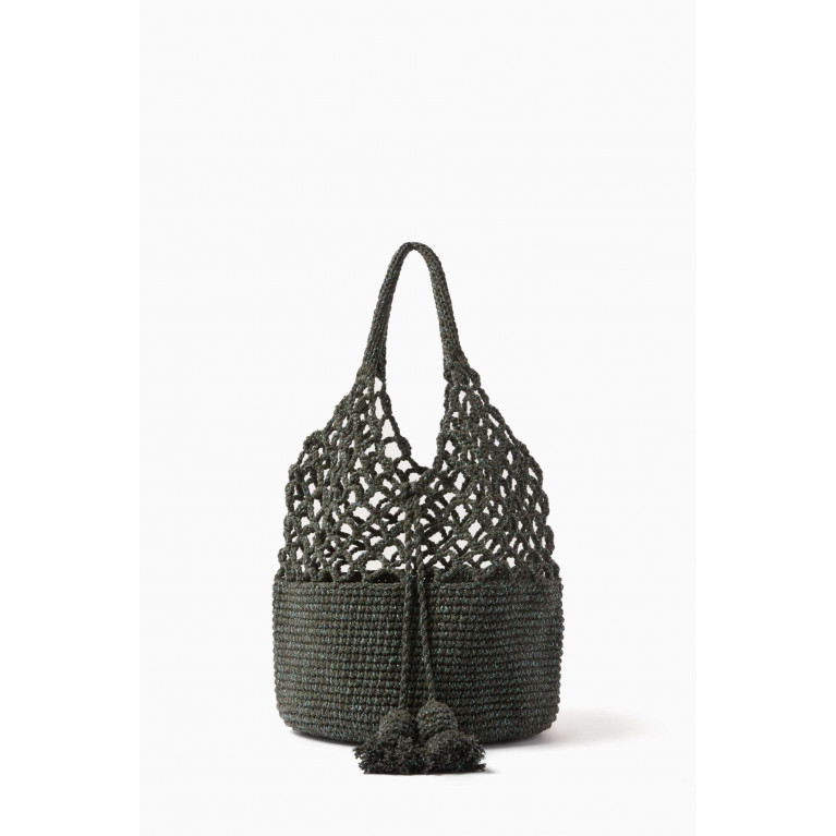 Cooperative Studio - Medium Funky Net Bag in Crochet Green