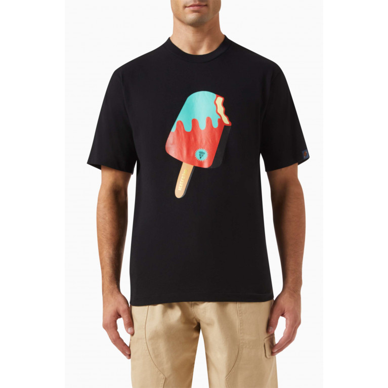 Ice Cream - Popsicle T-shirt in Cotton-jersey Black
