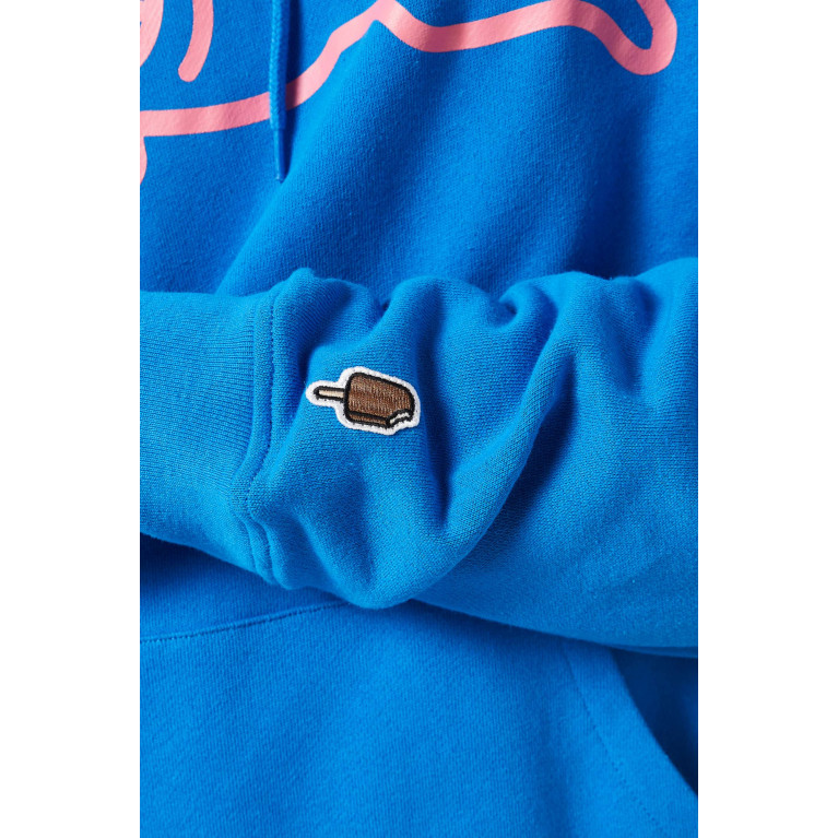 Ice Cream - Running Dog Hoodie in Cotton-jersey Blue