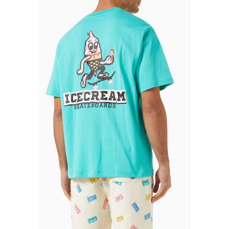 Ice Cream - Skateboards T-shirt in Cotton-jersey Green