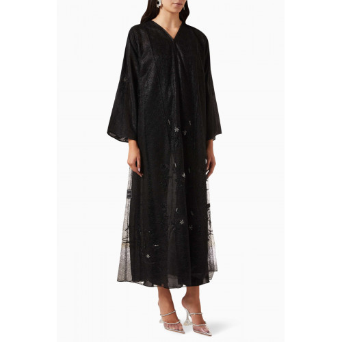 Rauaa Official - Embroidered Abaya in Organza