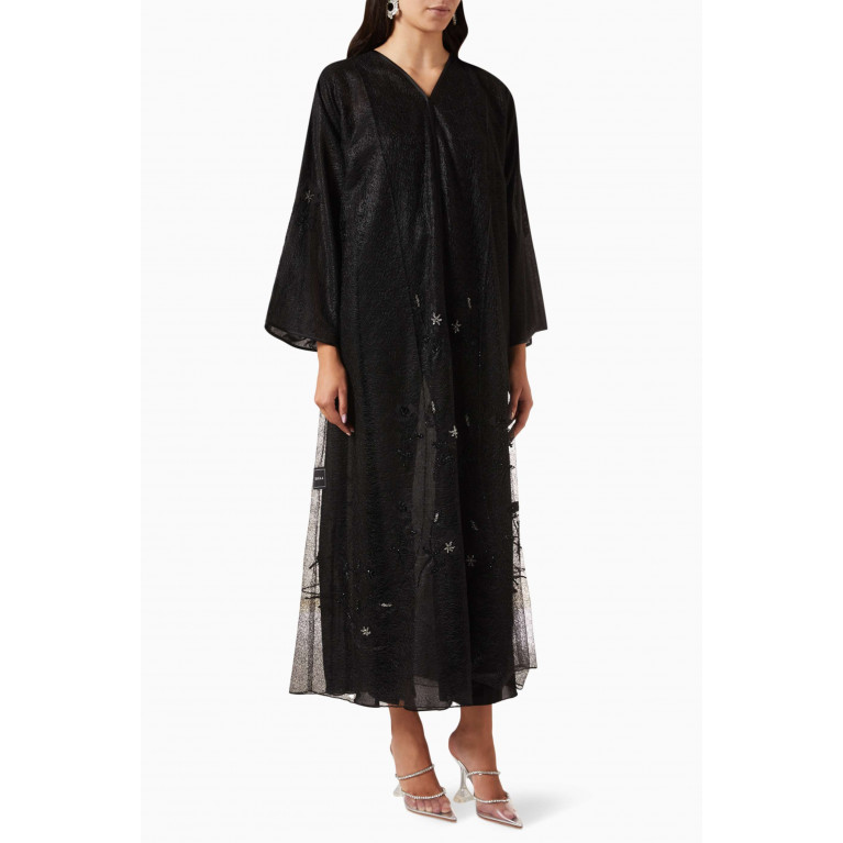 Rauaa Official - Embroidered Abaya in Organza