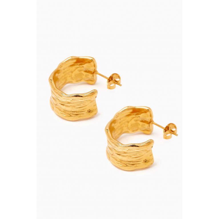 The Jewels Jar - Emilia Hoop Earrings in 18k Gold-plated Stainless Steel
