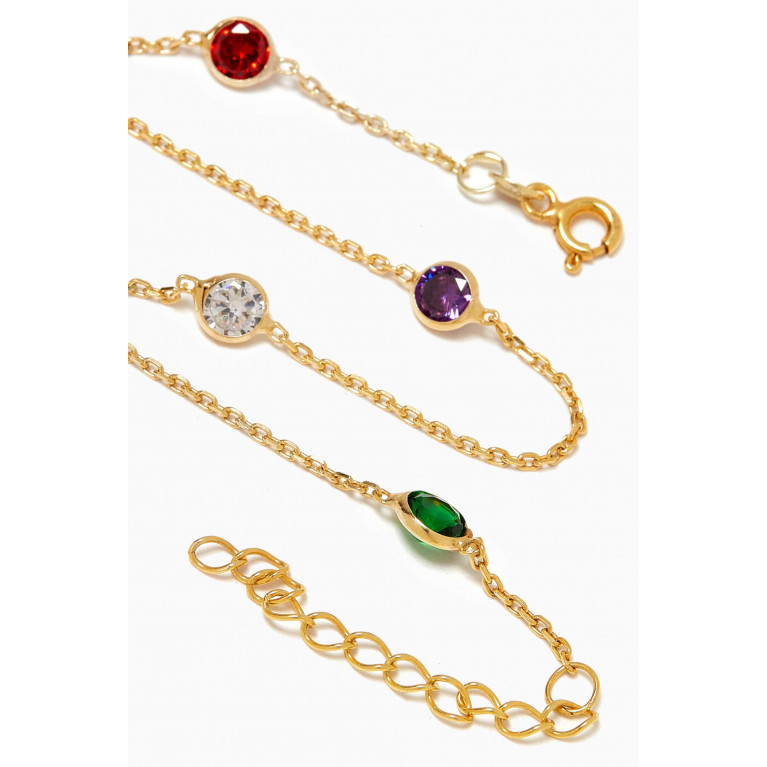 The Jewels Jar - Diana Anklet in 18kt Gold-plated Sterling Silver