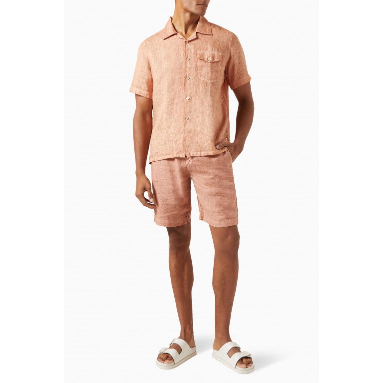 Eleventy - Classic Shorts in Linen Orange