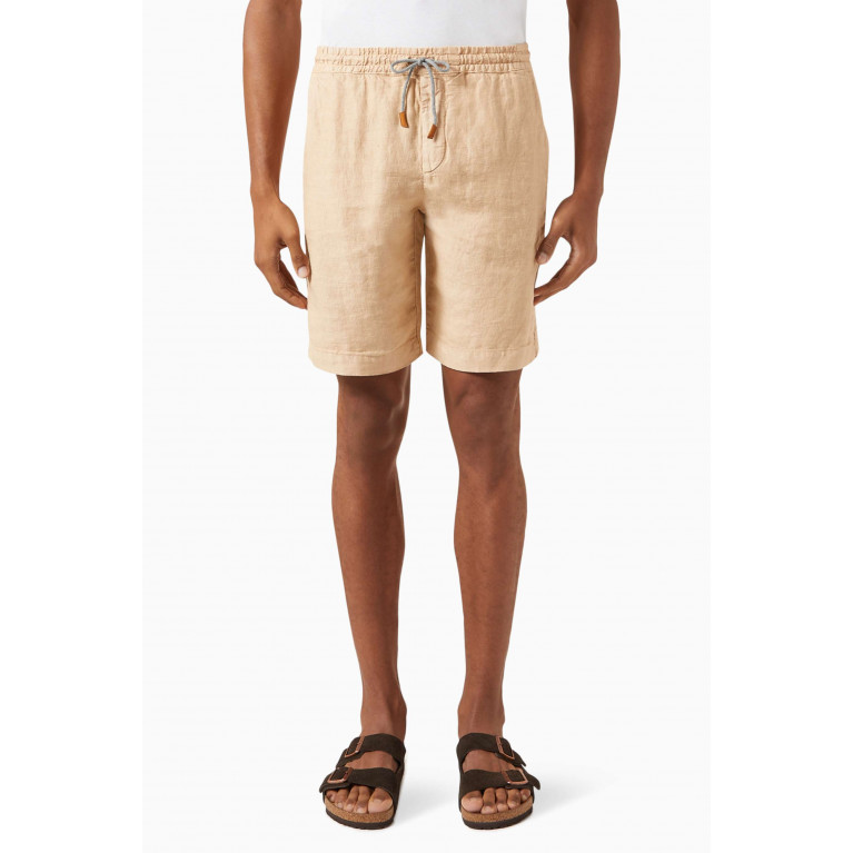 Eleventy - Classic Shorts in Linen Neutral