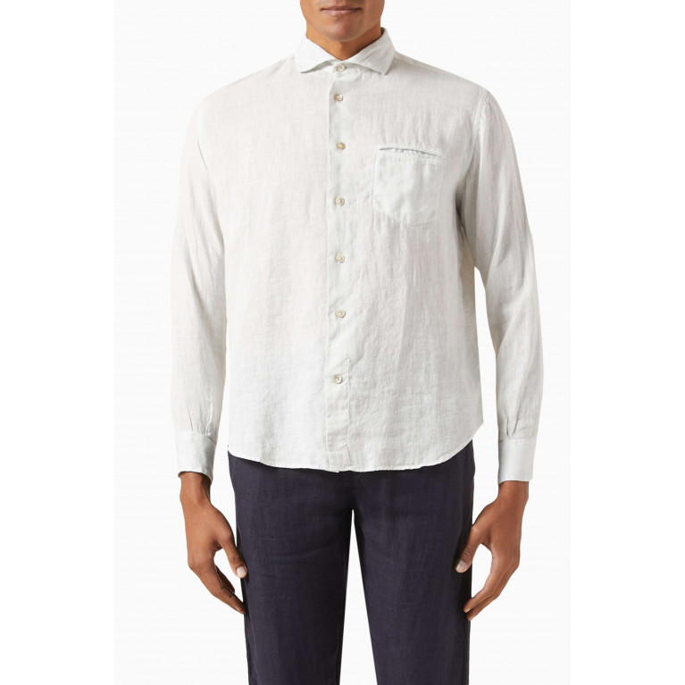 Eleventy - Long-sleeved Shirt in Linen
