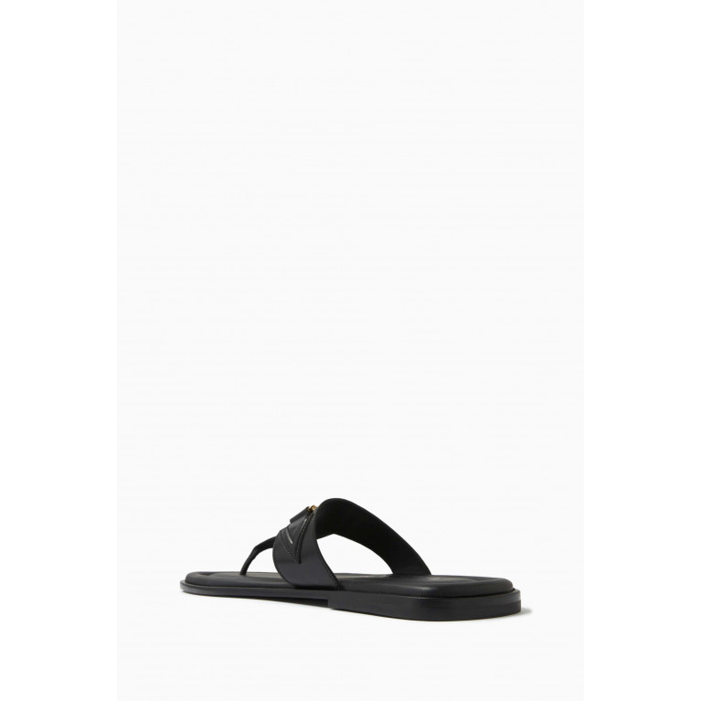 Versace - Logo Sandals in Leather