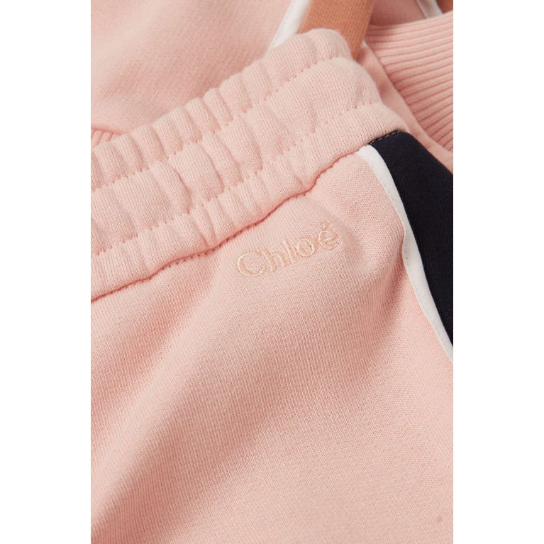 Chloé - Side Stripe Sweatpants in Cotton Pink